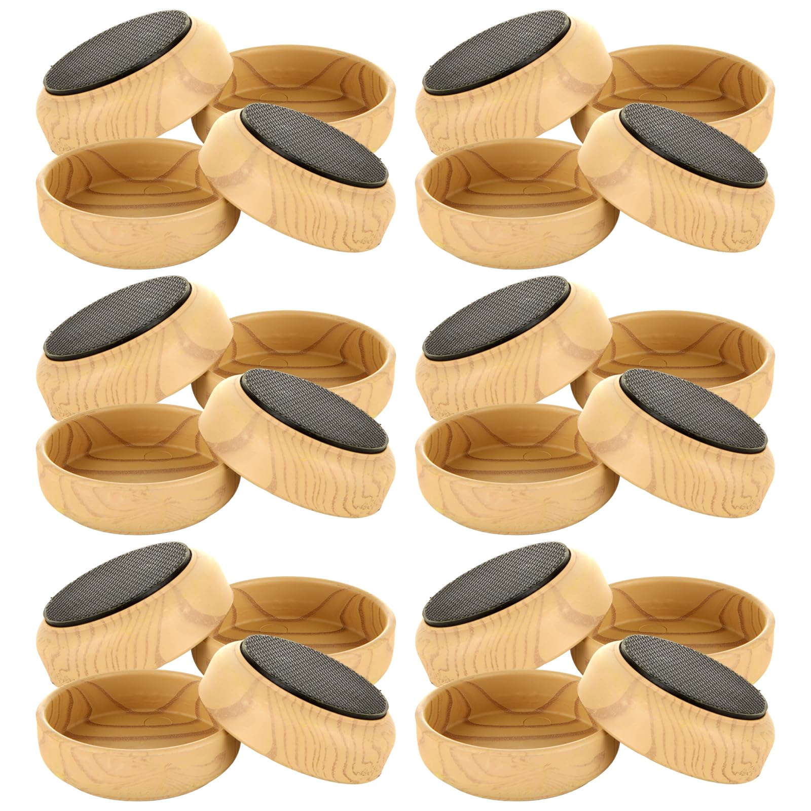 AHAQU 16PCS 60mm Rubber Base Castor Cups, Sofa Feet Protectors For Wooden Floors And Carpets - View #6