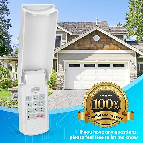 Miniatura 7 de 1 teclado para abridor de puerta de garaje, compatible con todos los abridores de puertas de garaje generalesGenie, para el modelo GK-R 37332R