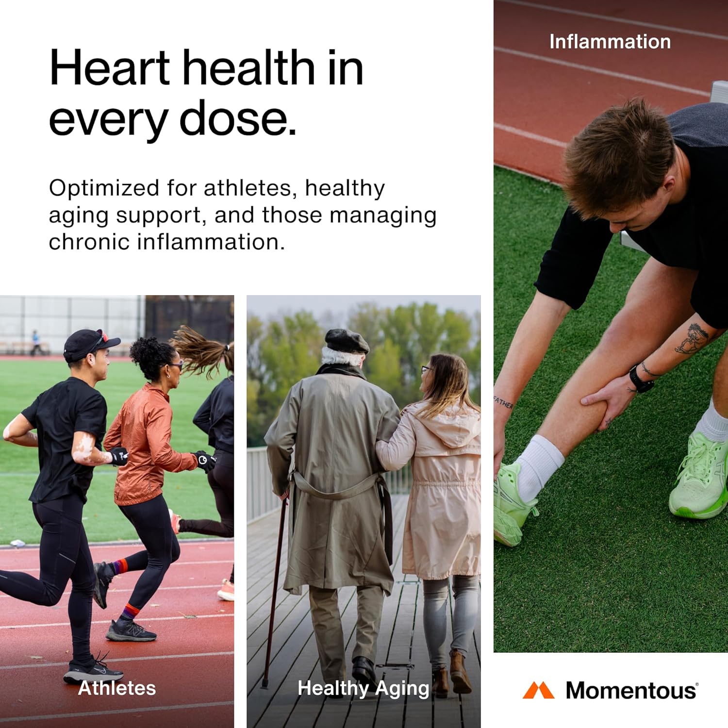 Momentous Omega-3 Fish Oil - High-Potency EPA & DHA Supplement for Men & Women - Supports Heart, Joint, & Brain Health - NSF Certified for Sport - Non-GMO - Gluten-Free - 1,600 mg - 30 Servings - Image 4