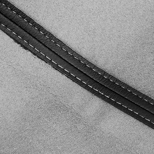 Miniatura 8 de X AUTOHAUX Tapa de consola central de automóvil, funda de asiento para reposabrazos, funda protectora de cuero de microfibra de repuesto para Dodge