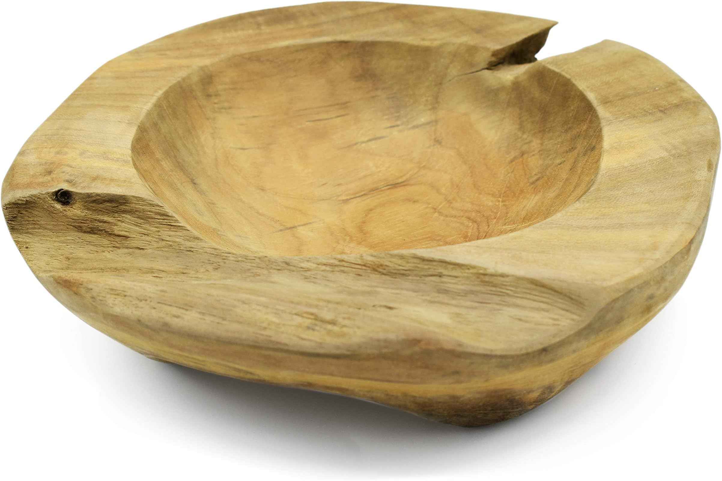 Handgemachte Holzschale Dekoschale Obstschale Schale Aus Suar Holz 46 X 28 Cm