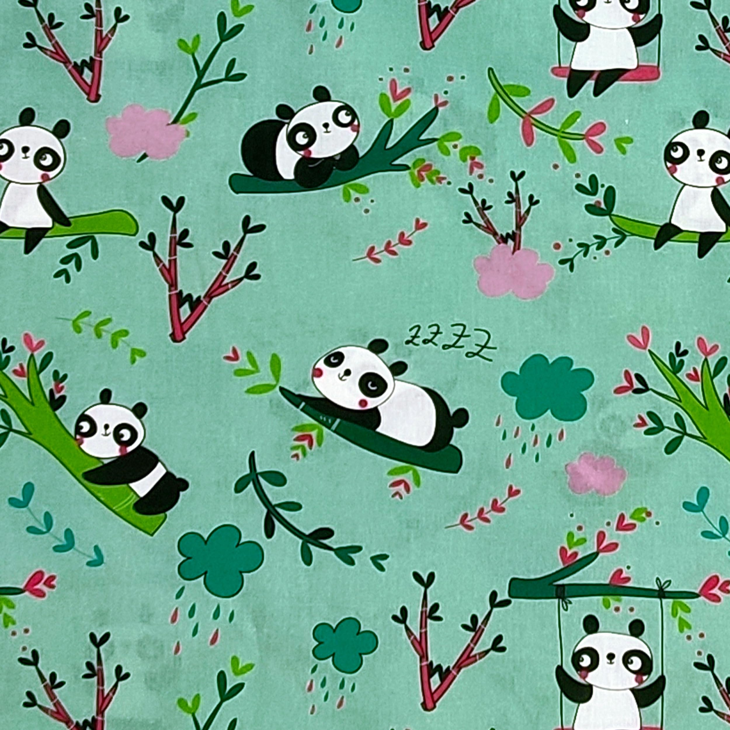 Letnia torba Nanna dla dzieci i Bimba od 2 do 6 lat - 100% bawełna - Made in Italy (Sacco Nanna panda)