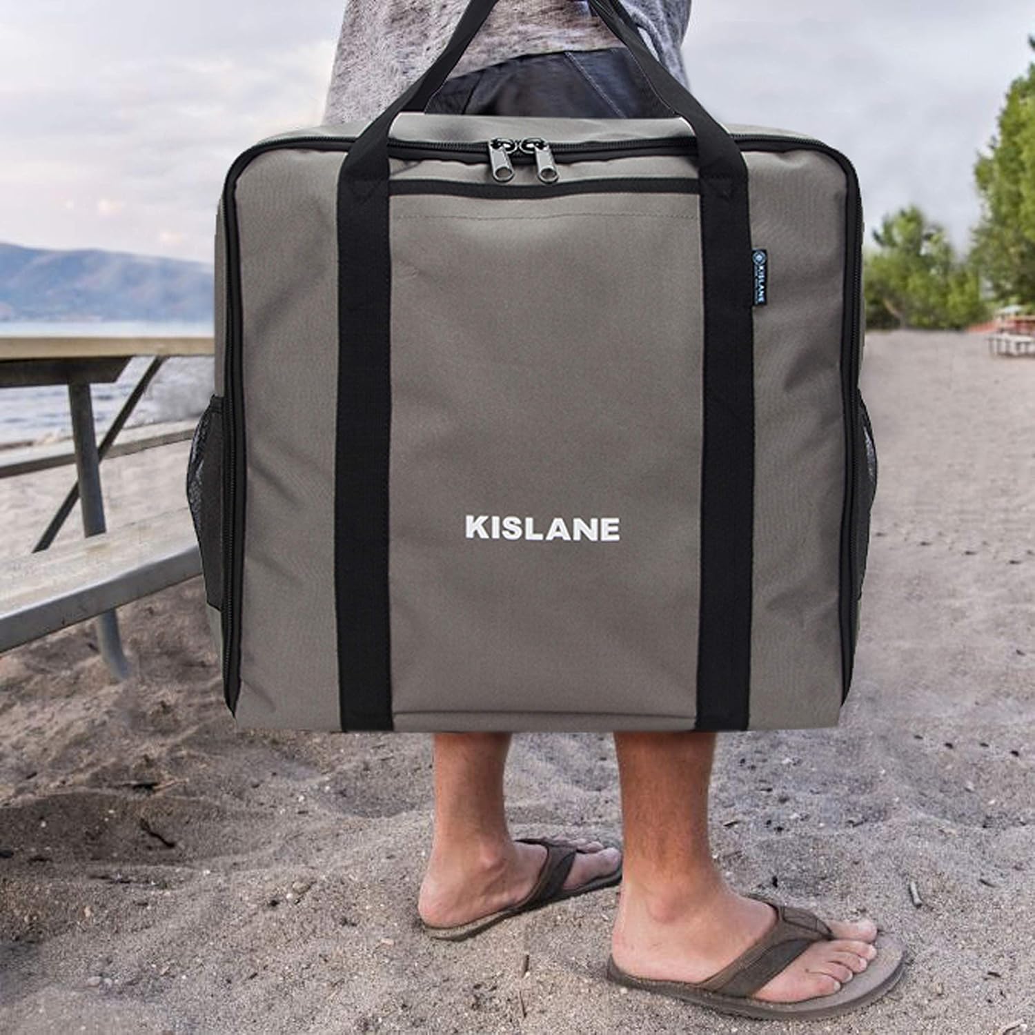 KISLANE グリドル キャリーバッグ Blackstone 17インチ 卓上グリドル グリッドアクセサリー収納 アウトドア BB