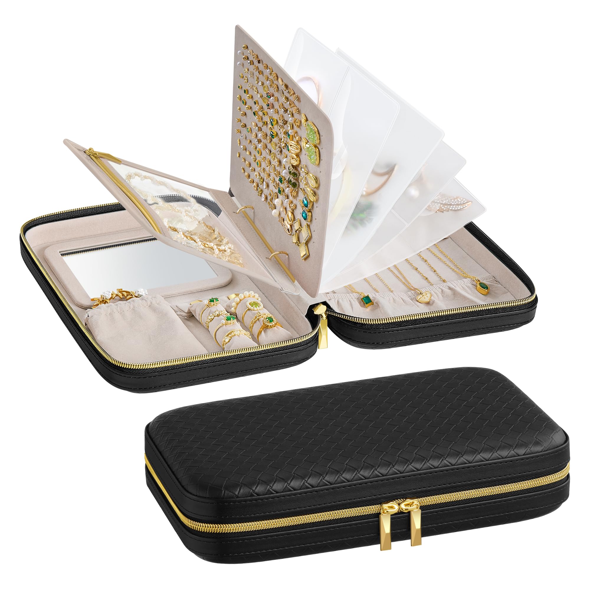 RONNE Collection - Travel Jewellery Box, Ink Black