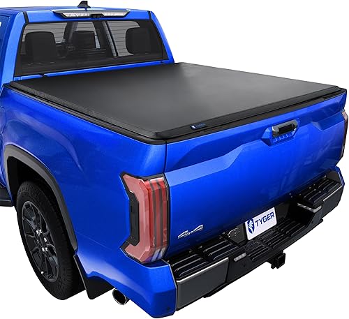 Vista 32 de Tyger Auto T3 - Cubierta (tonneau) suave de triple pliegue para caja de camioneta Caja Fleetside de 6.5 pies (78 pulgadas) TG-BC3T1433