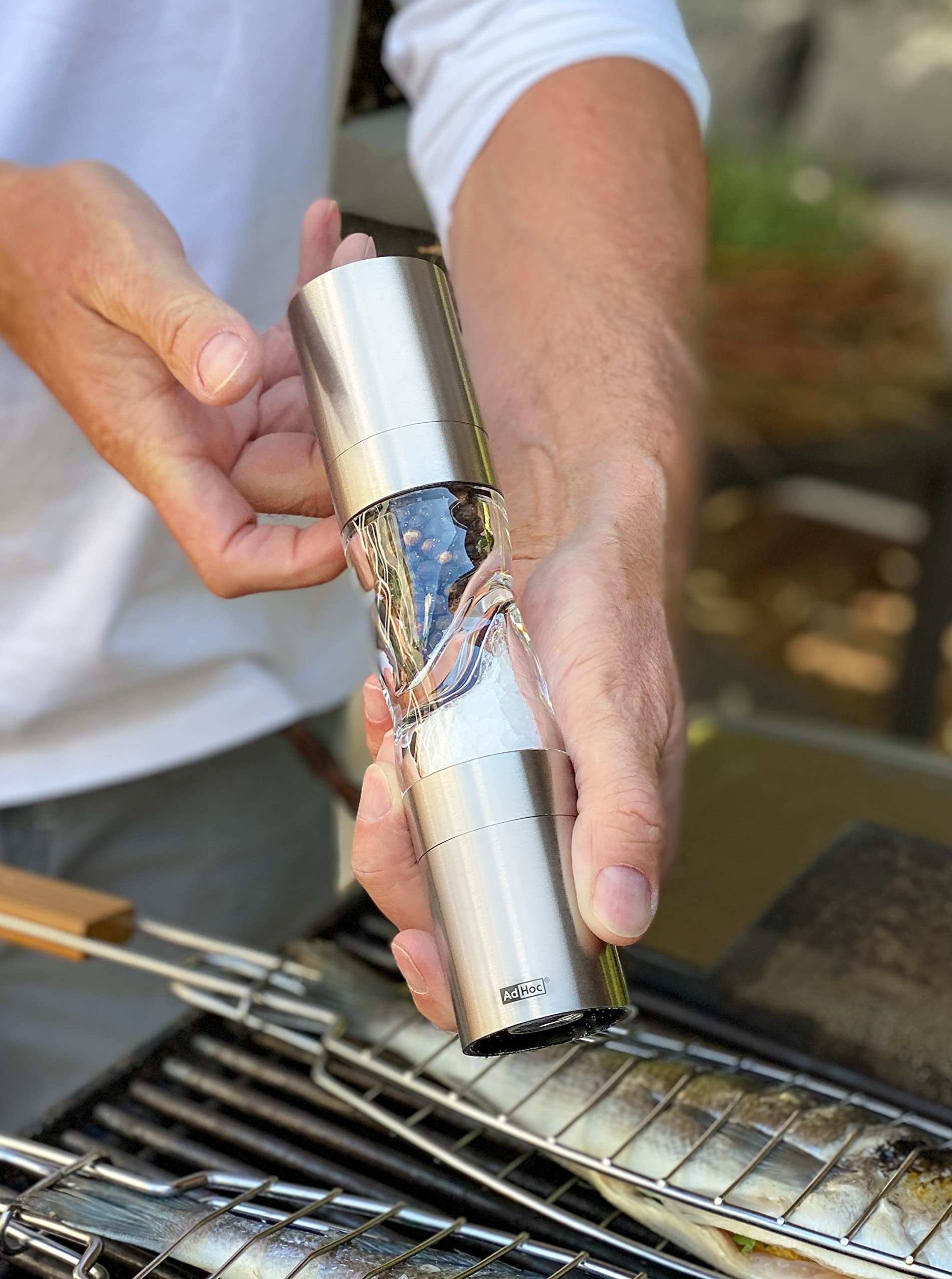 Adhoc broie le sel et le poivre Double DUOMILL PURE - confortable, pratique, élégant, tout en un