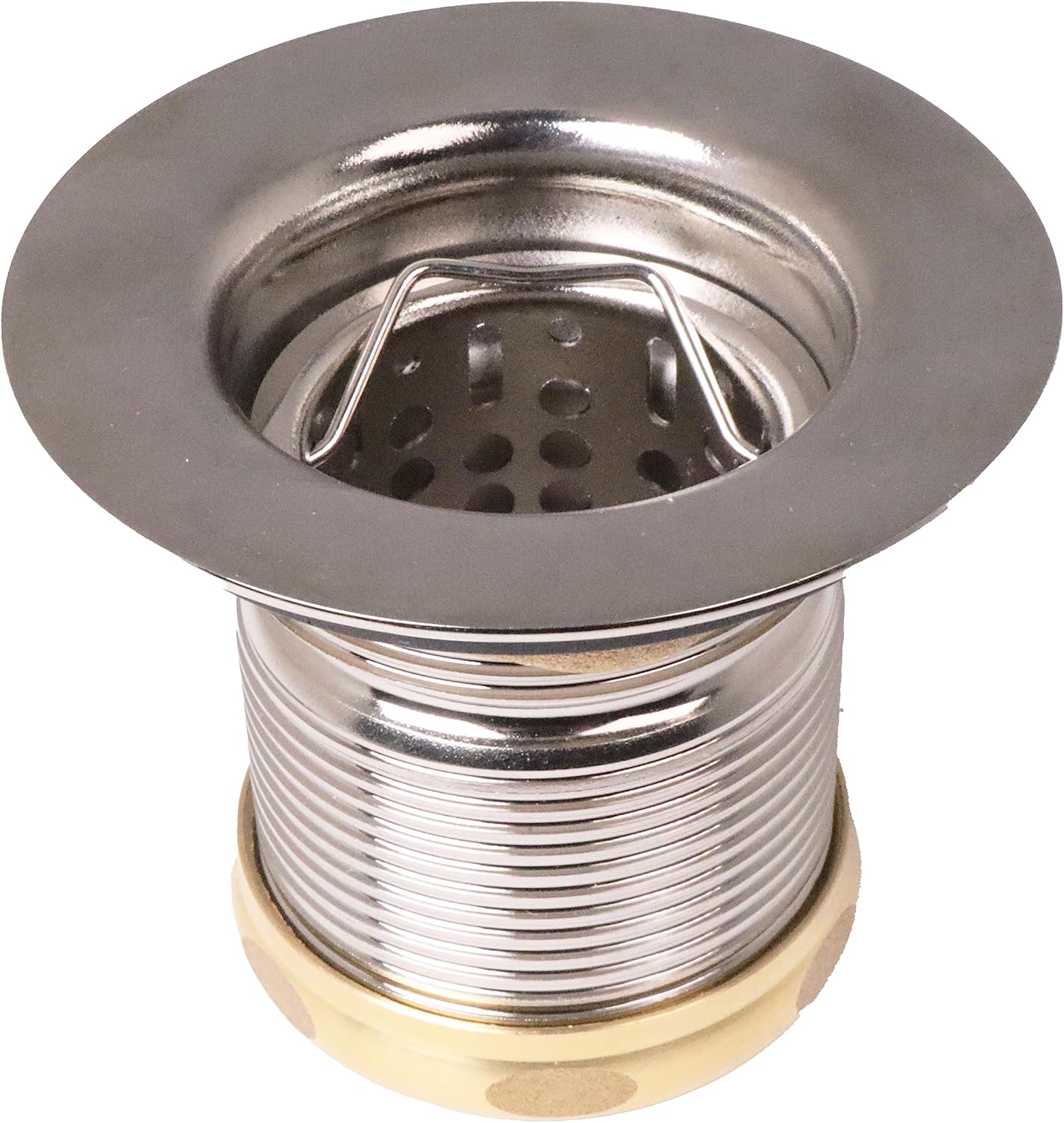 Westbrass D218-20 Junior Bar and Laundry Sink Drain Assembly with Removable Strainer Basket, Stainless Steel