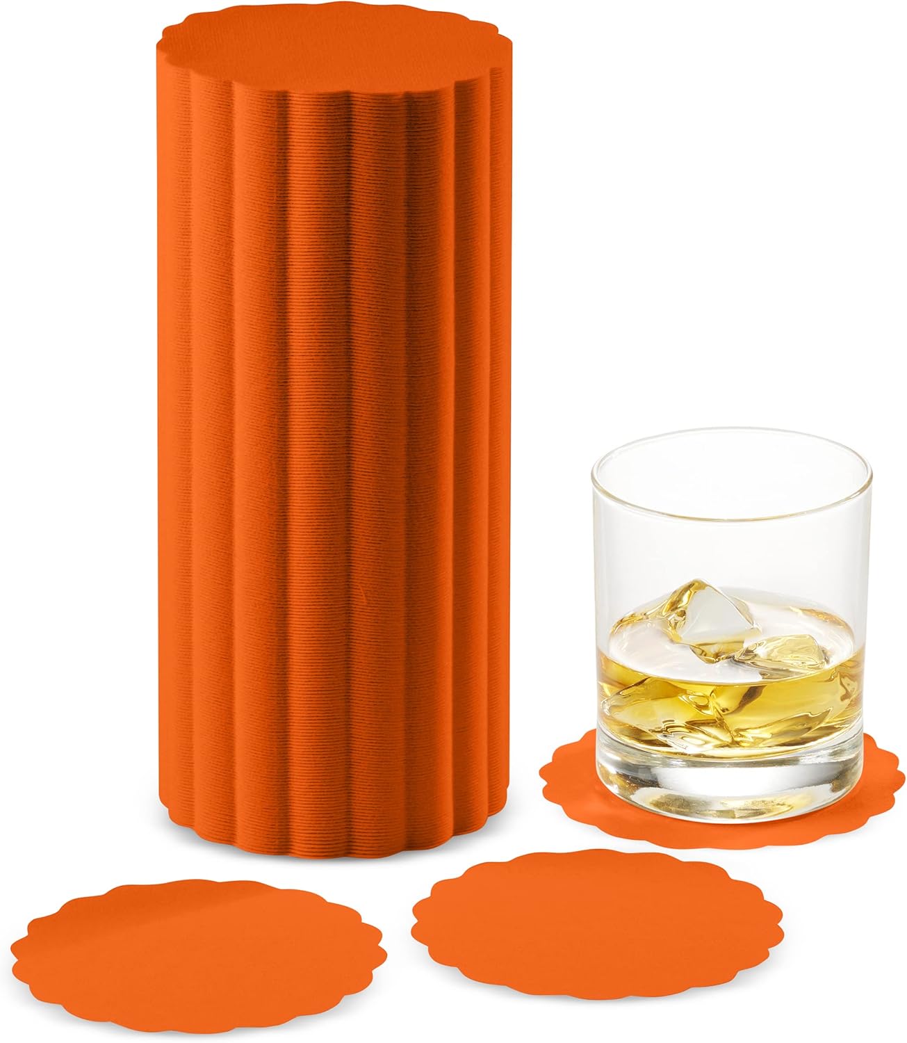 Disposable Orange Paper Coasters for Drinks, 3.5 Inch Round Coasters for Bar, Cocktail, Beverage, Wine Or Event, 500 Pack Bulk - Image 9