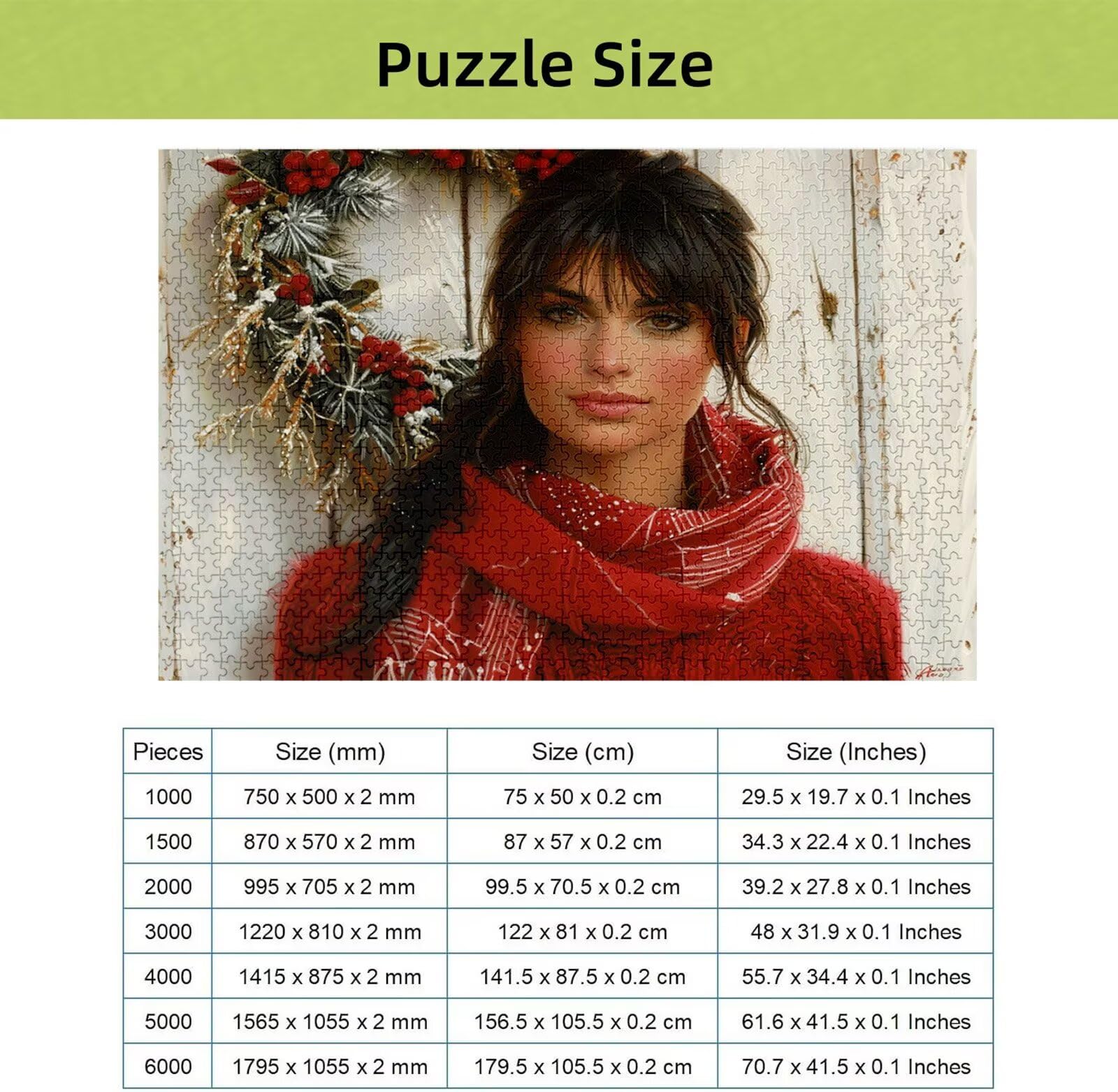 Puzzle Noël 3000 Pièces Adultes, Puzzle 3000 Pièces pour Adultes et Enfants à Partir de 14 Ans, Fille Puzzles Bois de Qualité Supérieure avec Une Boîte d'emballage Exquise, Cadeau Femme/Homme H-3277