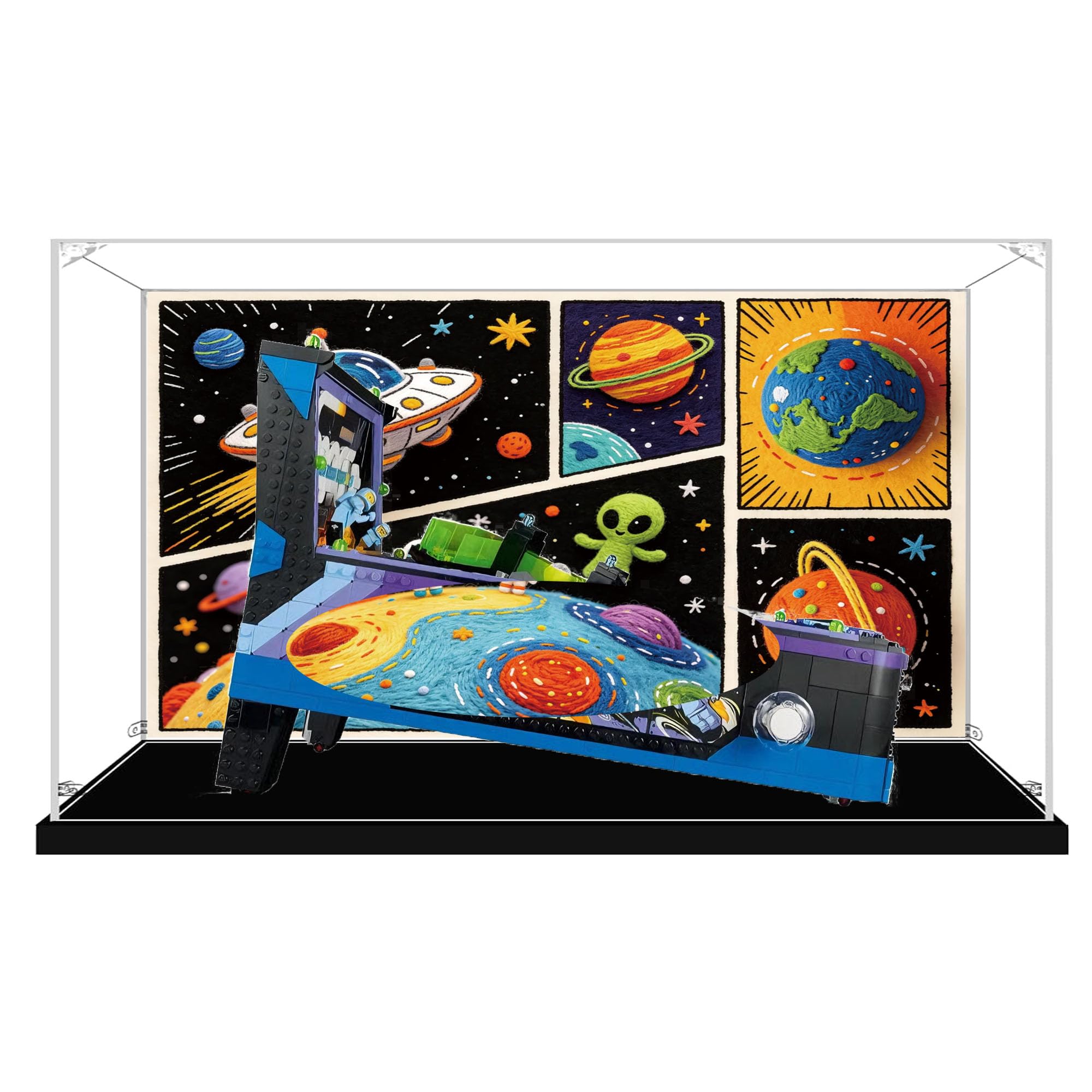 Acrylic Display Case for Le-go 11374 Pinball Machine (Background A)