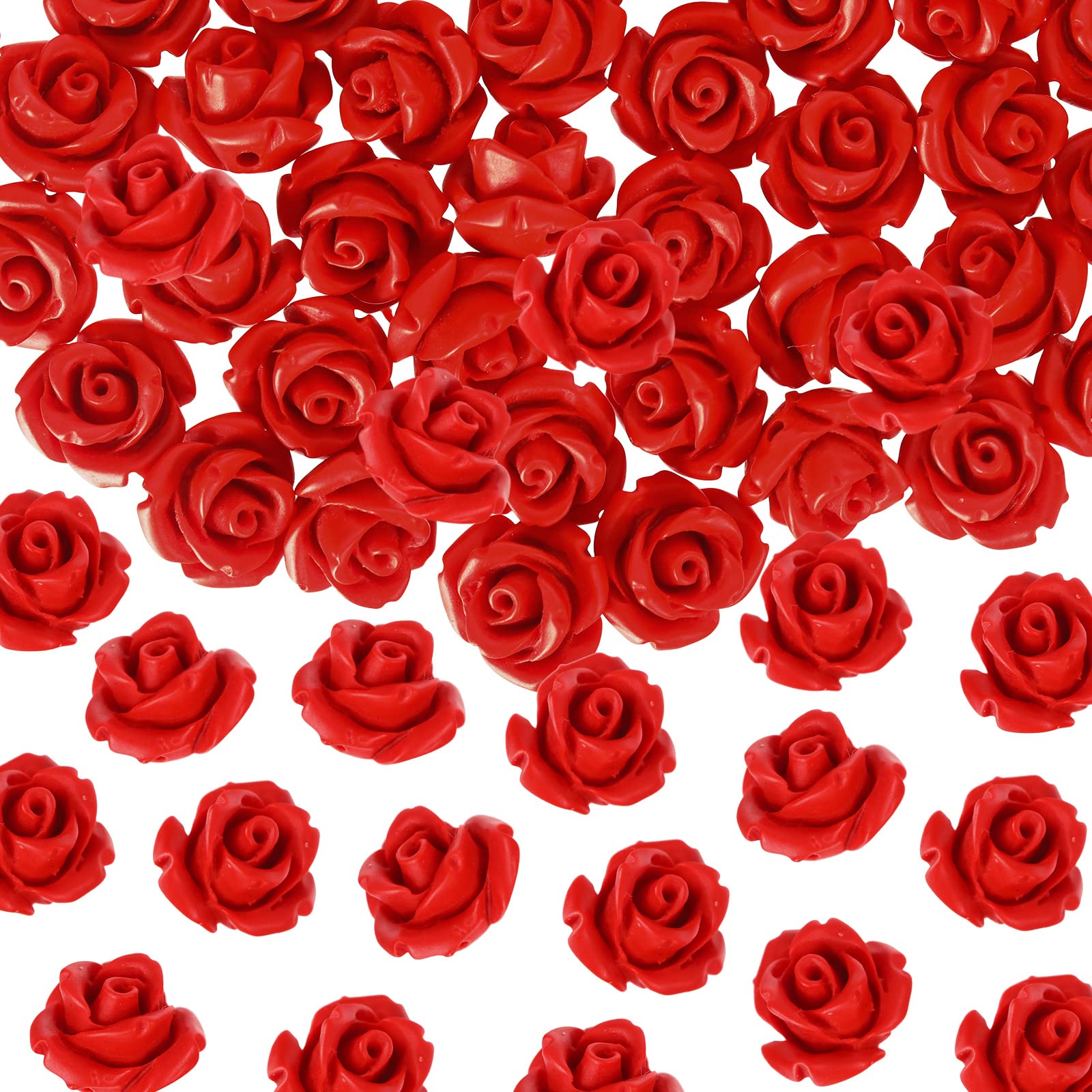 Perles roses fabrication de bijoux colliers bracelets scrapbooking en coquillage rouge