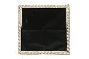 Indian Consigners Small Solid Color Velvet Black Altar Cloth