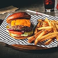 Vista 5 de Papel pergamino para el día de Pascua para envolver galletas, 12 x 12 pulgadas, 100 forros para cestas de alimentos para sándwiches, hamburguesas