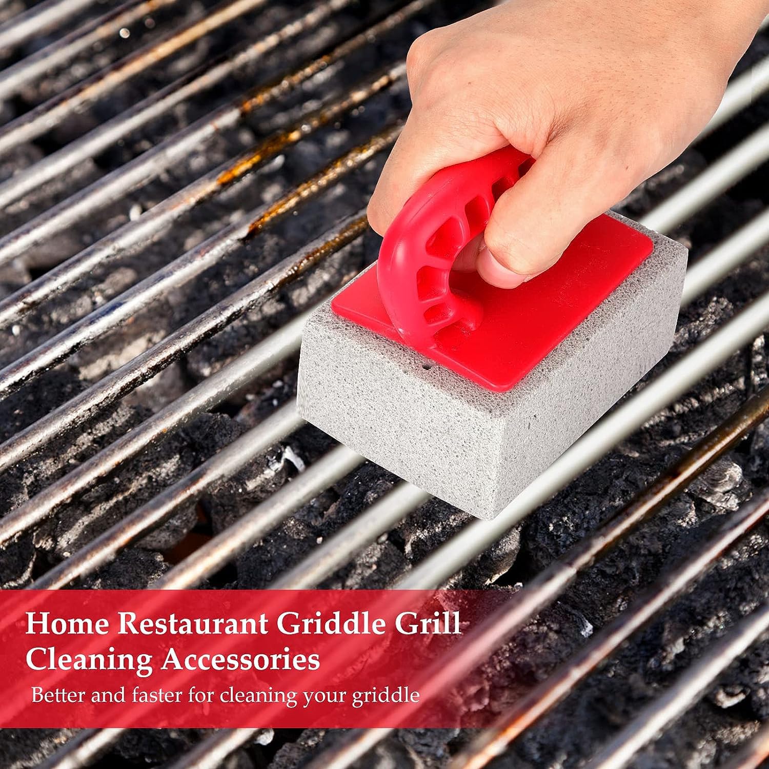 Brosse De Nettoyage Pour Poêle En Fonte - Grille Métallique En Acier Inoxydable - Pour Cuisine, Grill, Plaque