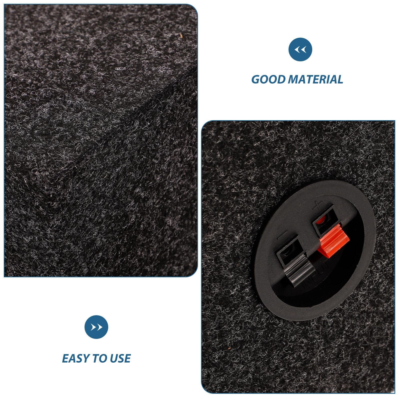 OSALADI 1paio Cassa Per Altoparlanti Auto Scatola Subwoofer Quadrata Design Vuoto Per Migliorare La Qualità Del Suono Facile Installazione Per Appassionati Di Audio Per Upgrade Audio Auto