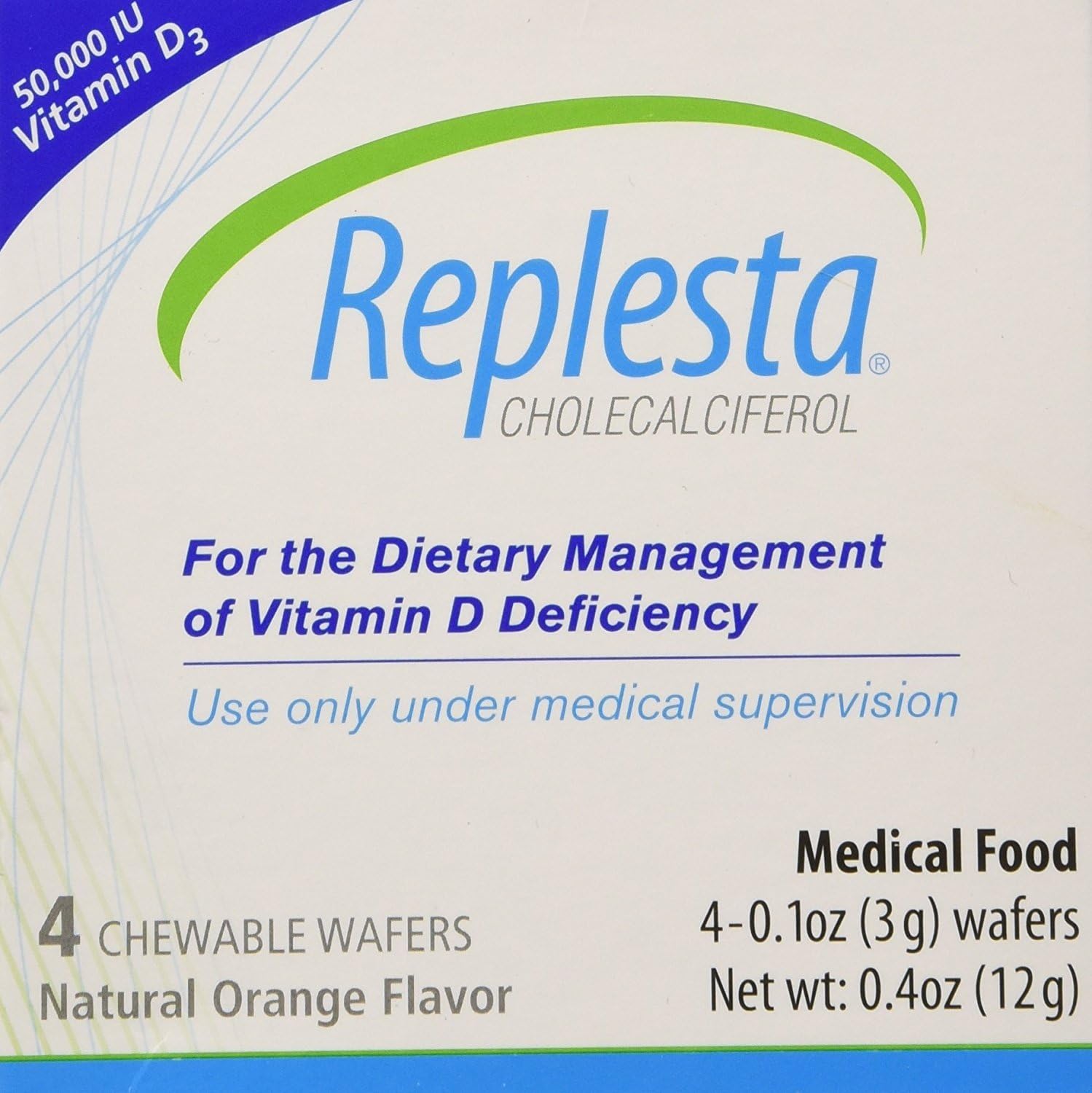 Replesta Tabs Chewable Wafers, 2 Pack, 4 Count.