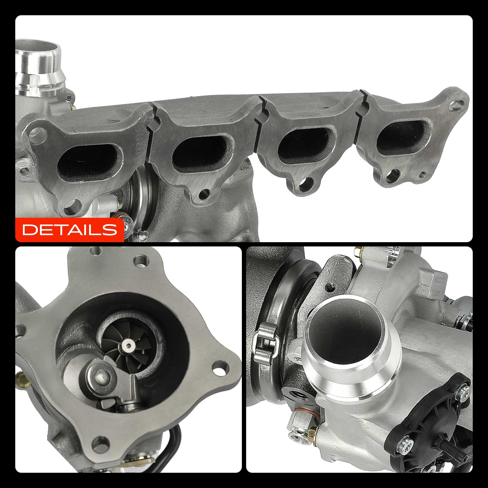 Frankberg Turbocompresor de escape de gases con juntas gasolina 55571798 | Compatible con: Insignia A Saloon G09, Cascada W13, Astra J P10, Insignia A Country Tourer G09, Astra K B16, Astra J GTC