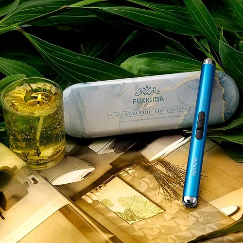 Miniatura 6 de Encendedor de velas eléctrico de doble arco, caja de regalo, encendedor USB recargable, regalos para mujeres y hombres, encendedores de arco de