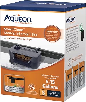 Aqueon QuietFlow  Internal Filter with SmartClean  Technology Shrimp Small