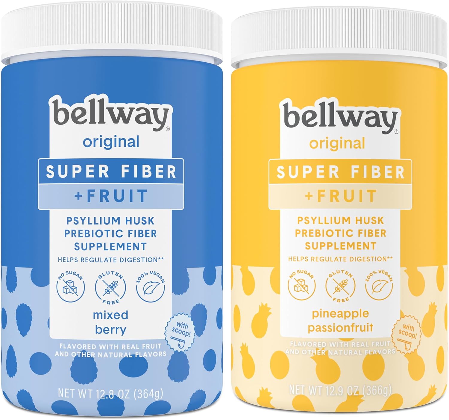 Bellway Super Fiber Powder + Fruit, Sugar Free Organic
