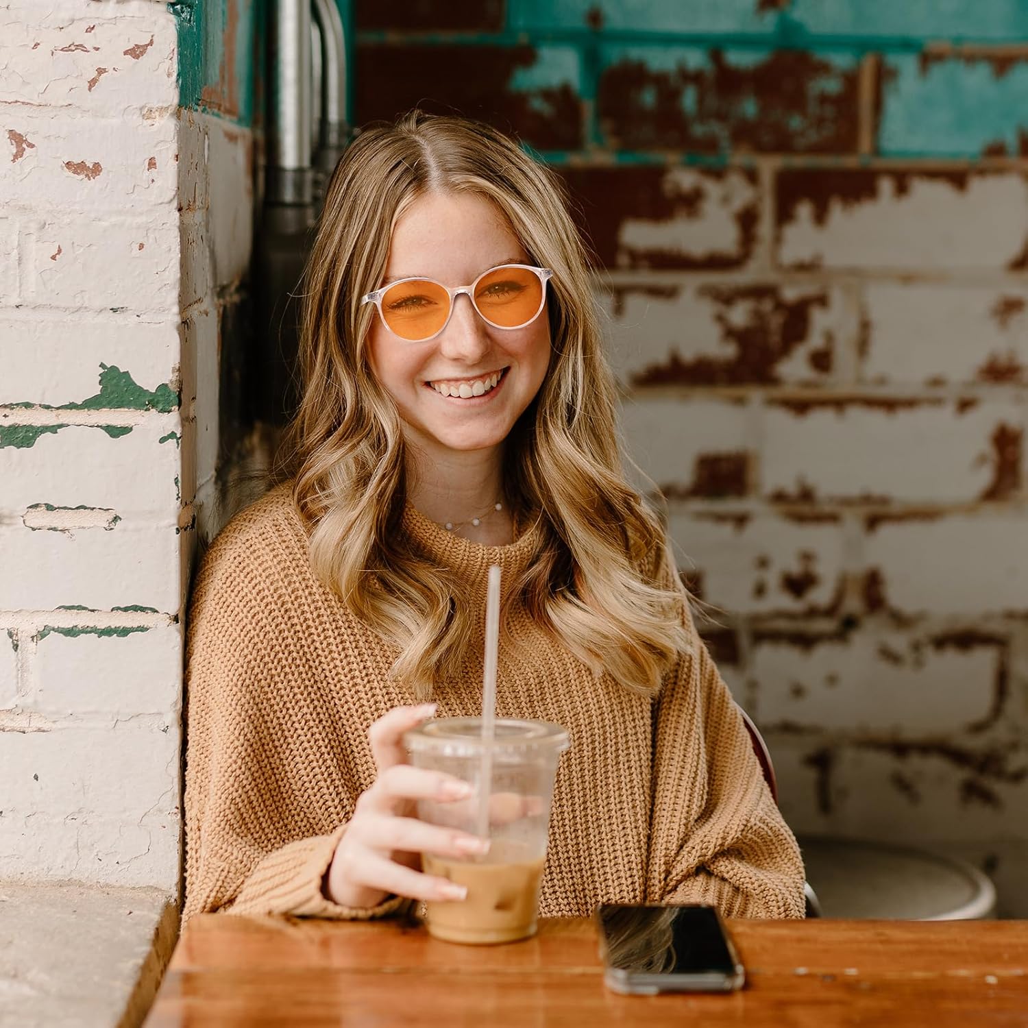 LIKSMU Blue Light Blocking Glasses Computer Gaming TV Phone Sleeping Glasses Women Men Professional Filter Anti Eyestrain B2 Orange Lens 99.9% Blue Light Blocking / Clear Frame 52 Millimeters image 6 of 6 B0BF9YVLV7