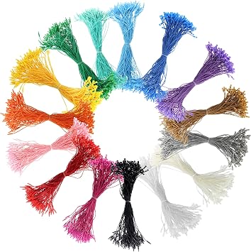 1500Pcs 8 Inch Nylon Hang Tags String Snap Lock Pin Loop Fastener Hook Ties 15 Colors Price Tags for Retail Store Clothes Shoes Luggage Label