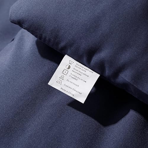 Miniatura 123 de ROSGONIA Juego de edredón tamaño Queen, color gris carbón, 3 piezas (1 edredón gris oscuro y 2 fundas de almohada) para todas las estaciones, ropa