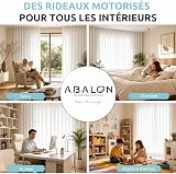 ABALON Rail à Rideaux Perfect Wave Motorisé, Moteur Wi-Fi Compatible avec Alexa, Google Home et l'application mobile Tuya Smart, Télécommande, Largeur jusqu'à 2 mètres, Blanc - 9
