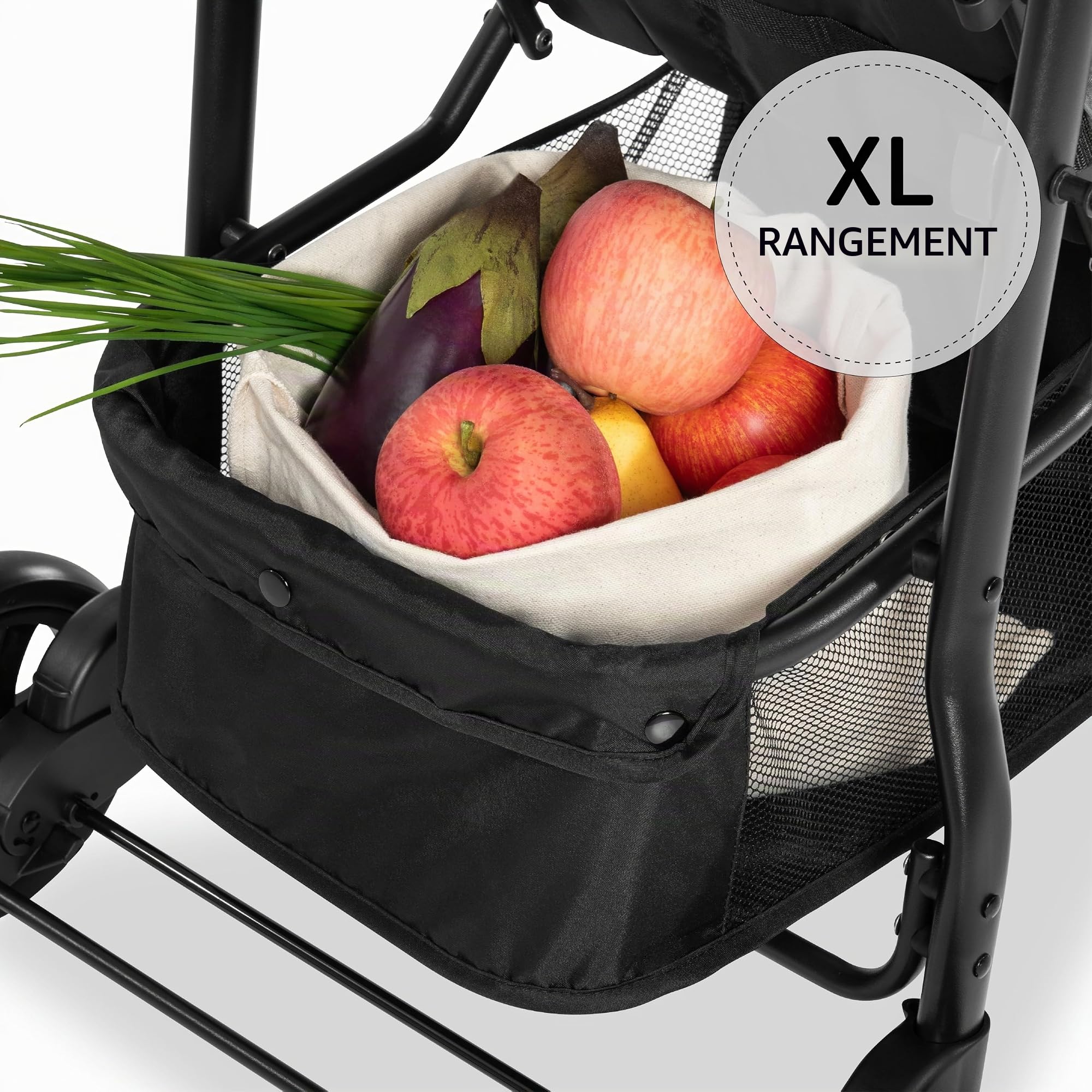hauck Poussette Compacte 3 Roues Citi Neo 3, Inclus Jouet Volant Enfant, Housse de Pluie Poussette et Moustiquaire | Inclinable et Légère - Gris