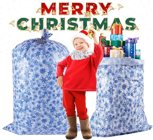 Miniatura 4 de ysmile Bolsa de regalo extra grande para baby shower, bolsa de envoltura de regalo para niños, bolsa de plástico gigante de 60 pulgadas, tamaño