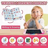 Vista 3 de Unicorn Toys Tableta de Escritura LCD para Niñas, Juguetes Coloridos para Niños Pequeños Tablero de Dibujo, Juguetes Educativos para Niños