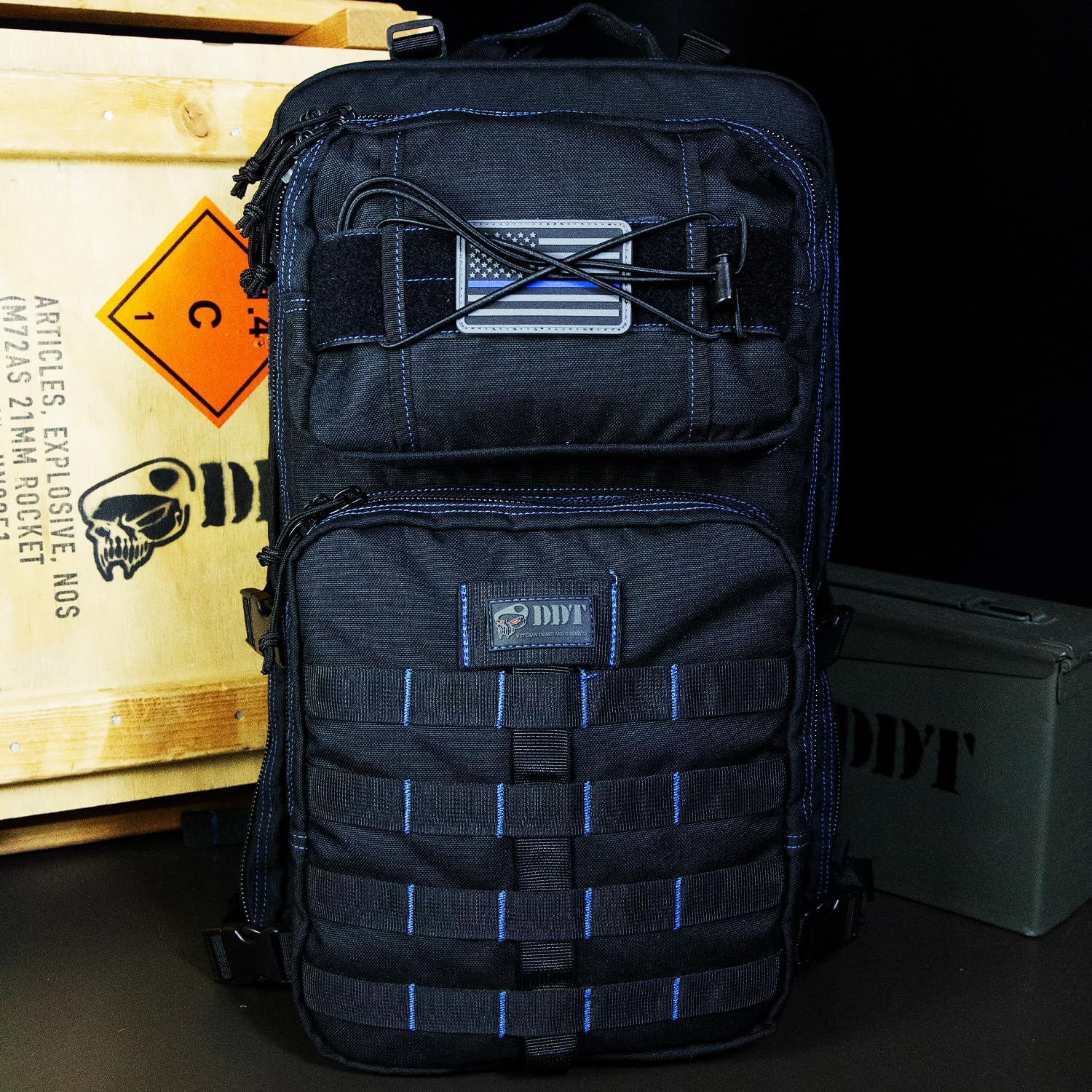 DDT Death Dealer Tactical Venom 48-Hour Assault Pack, Color Blueline
