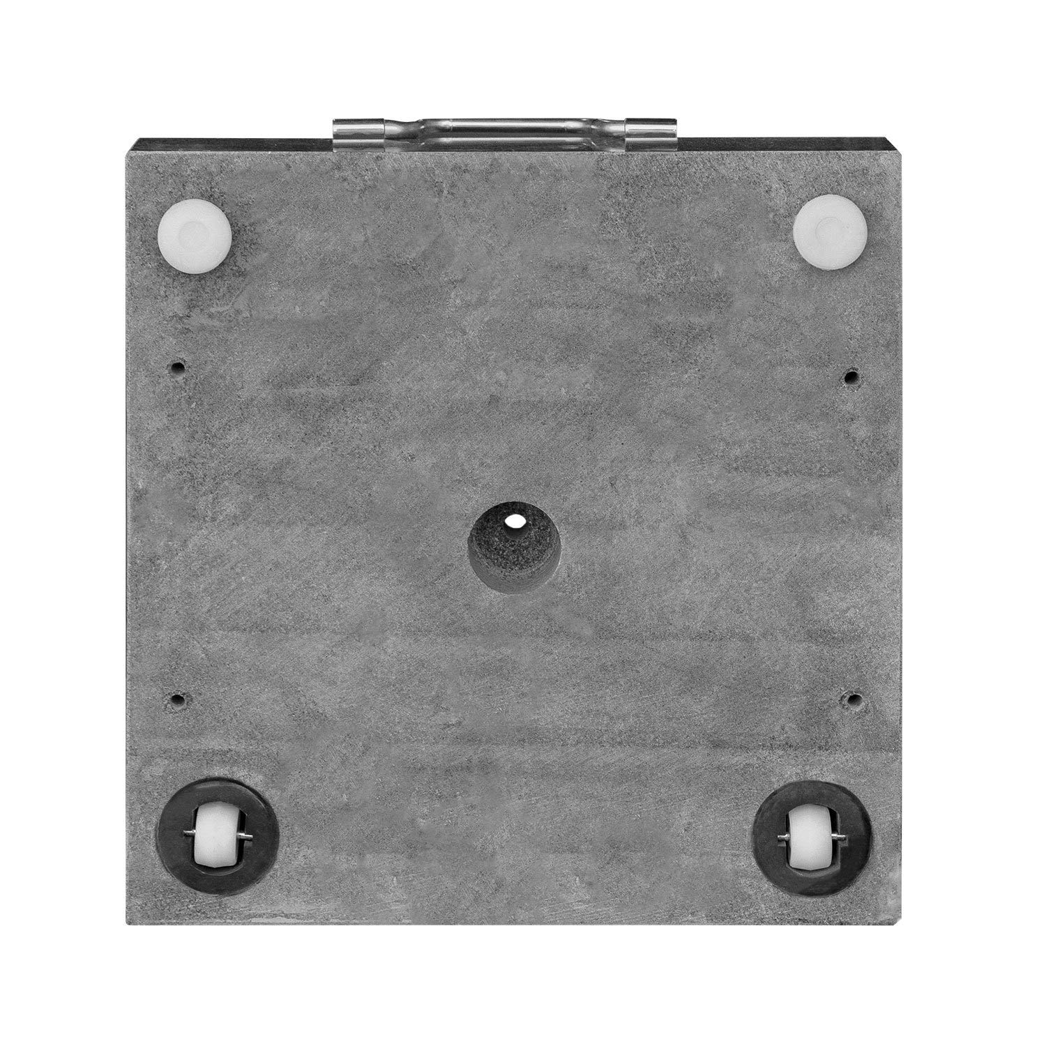 anndora Granit Sonnenschirmständer 40kg rollbar 45x45cm Adapter 48, 38mm - dunkelgrau poliert
