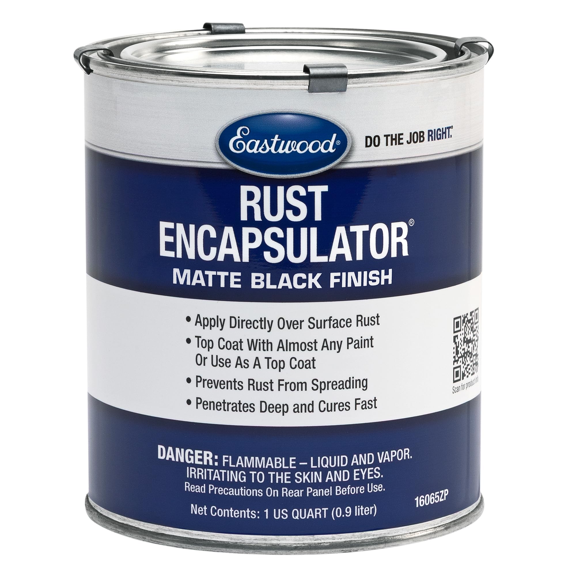 Eastwood Black Rust Encapsulator Quart Durable UV Heat Resistance Stop Rust Corrosion