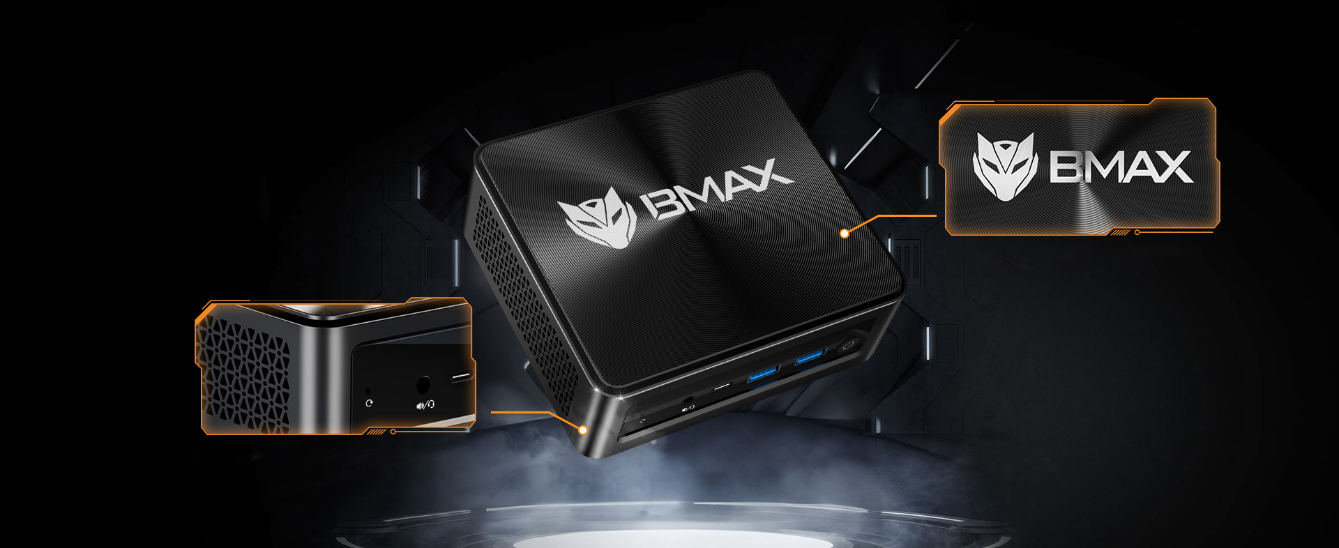BMAX B5Apro Mini PC, AMD Ryzen 7 5825U (hasta 4,5 GHz), B5A Pro