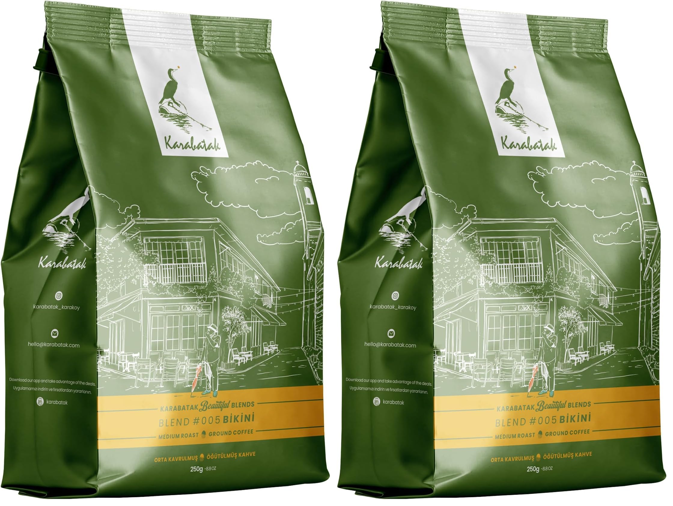 Karabatak Beautiful Blends Bikini Öğütülmüş, Filtre Kahve 250 g (2 paketi)