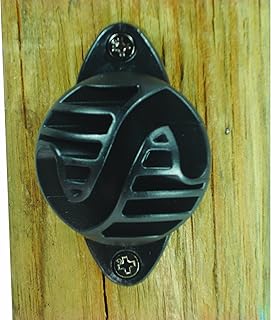 Field Guardian Wood Post Nail-On Polyrope Insulator, Black