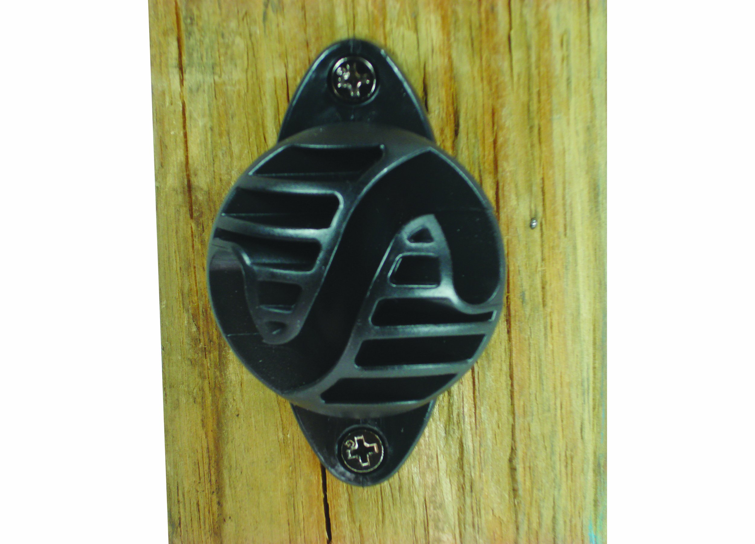 Field Guardian Wood Post Nail-On Polyrope Insulator, Black