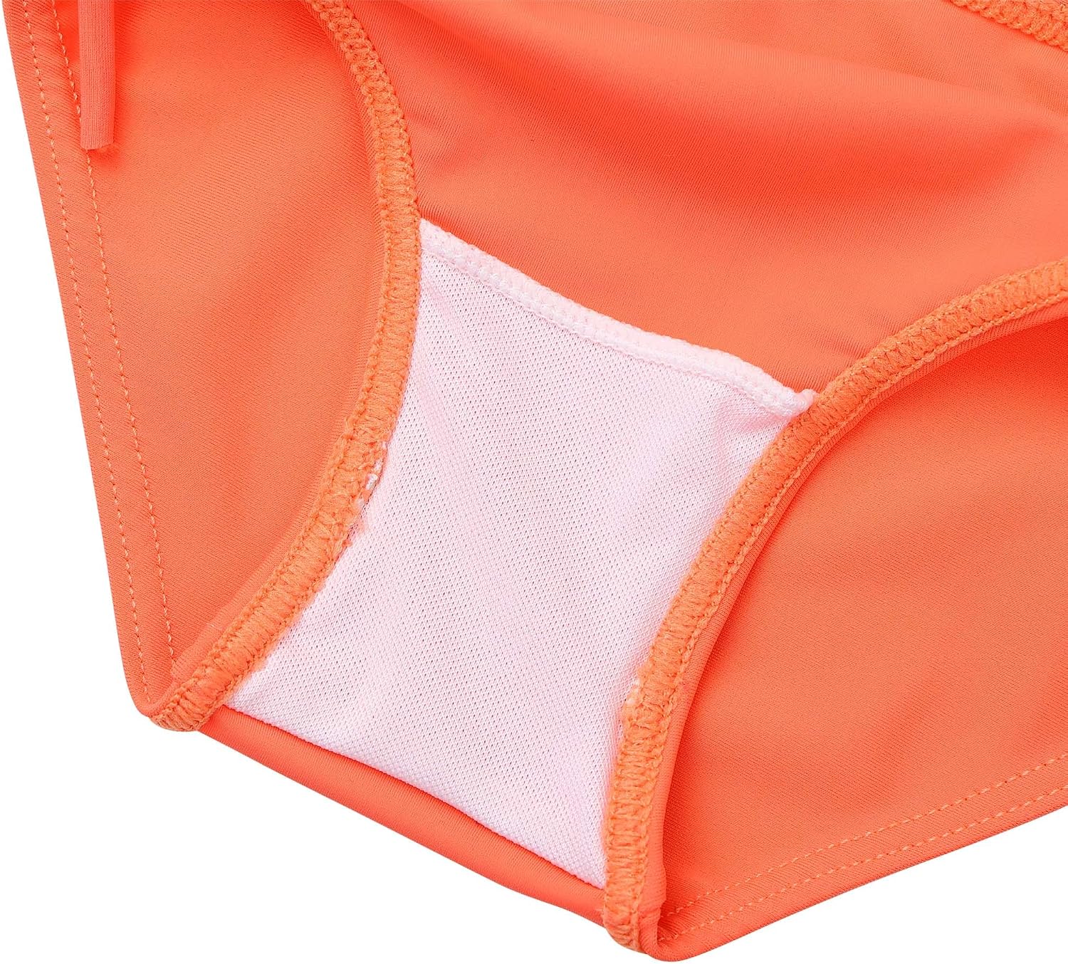 HUAANIUE Toddler Girls Rash Guard Long Sleeve Swimsuit Set 0-6 Years | UPF 50+ 2-Piece Rash Guard Set, Floral Top + Tie-Side Shorts, 82% Polyester 18%Spandex, Machine Wash