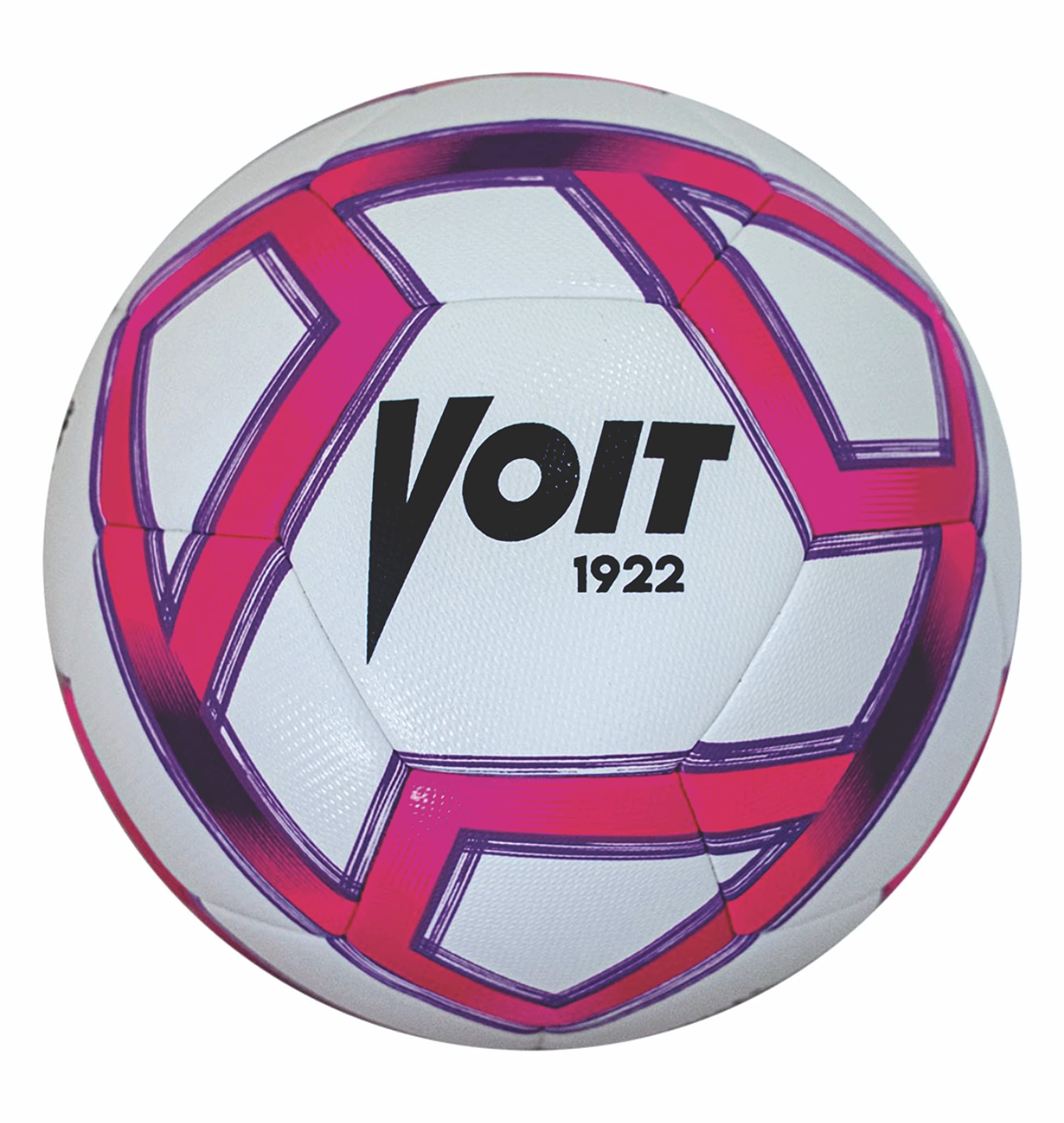 Voit Fußball, Größe 5, FIFA-Qualität, hitzeversiegelter rosa Ball für Liga MX-Fußbälle, 20-Panel-Butylblasen-Design, spielen Sie bei jedem Spiel mutig mit Zweck mit dem ikonischen rosa Fußball