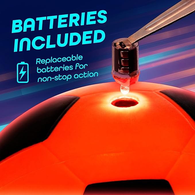 The GlowCity Glow in The Dark Soccer Ball is made with high-quality materials for durability and long-lasting use. The LED lights are bright and visible in low-light conditions, making it easy to track the ball during gameplay. This soccer ball not only provides entertainment and fun, but also promotes physical activity and encourages outdoor play.