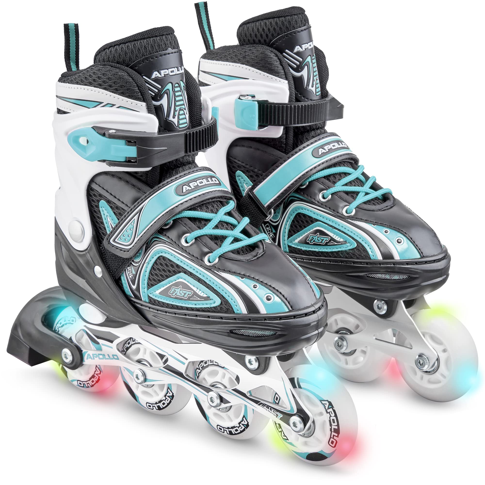 Apollo Super blades X Pro | Pattini in linea regolabili fino a 4 misure per bambini | Rotelle LED | Misura S, M, L | Pattini per Bambina e Bambino | Comodi e robusti pattini a rotelle - 1