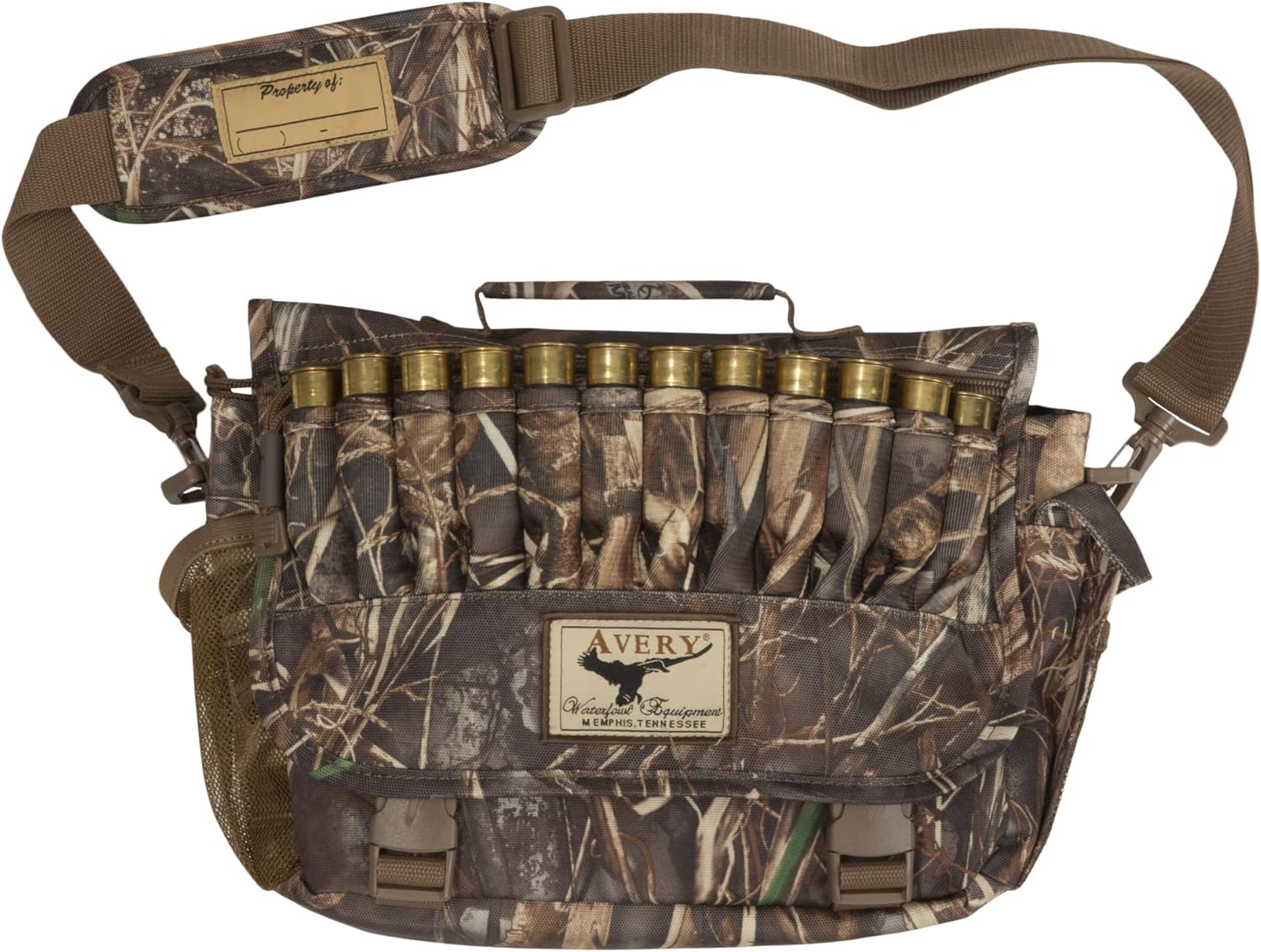 AVERY Power Hunter Shoulder Durable Camo Waterfowl Hunting Bag with Adjustable Strap, Multiple Pockets and 10 Shell Loops, MAX7
