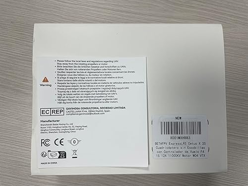 Miniatura 10 de BETAFPV ExpressLRS Cetus X 2S Cuadricóptero sin escobillas con controlador de vuelo F4 1S 12A 1103 11000KV Motor M04 VTX C04 FPV Cámara Betaflight