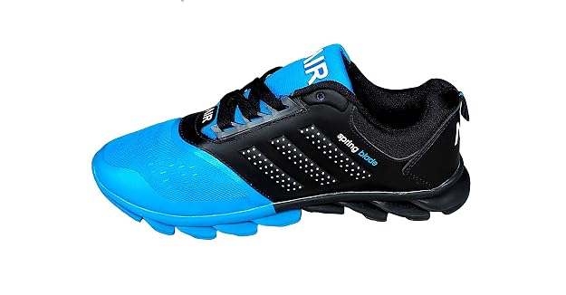 Buy AIR Spring Blade Running Sports Shoes Colour - Black \u0026 Blue - for Men  (10) at Amazon.in