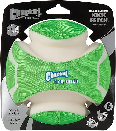 Miniatura 2 de ChuckIt! Kick Fetch - Pelota de juguete para perro, brilla en la oscuridad, pequeña
