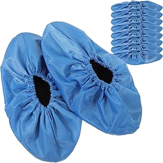 Sosoport 5 Pairs Shoe Cover Home Supply Shoes Cover Reusable Insert Shoe Protective Cover Footwear Washable Polyester (Polyester) Office Protector