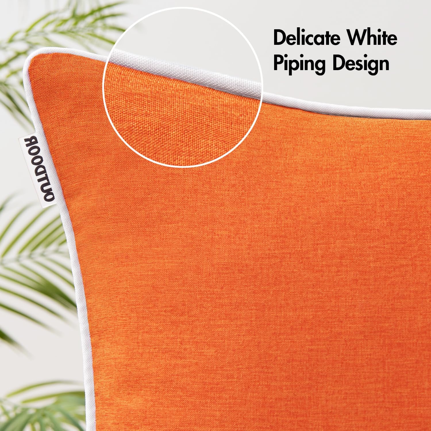 MIULEE Pack of 2 18x18 Inch Outdoor Pillow Inserts Waterproof Decorative Throw Pillow Insert Pack of 2 Outdoor Waterproof Throw Pillow Covers Decorative Farmhouse Linen Pillow Covers