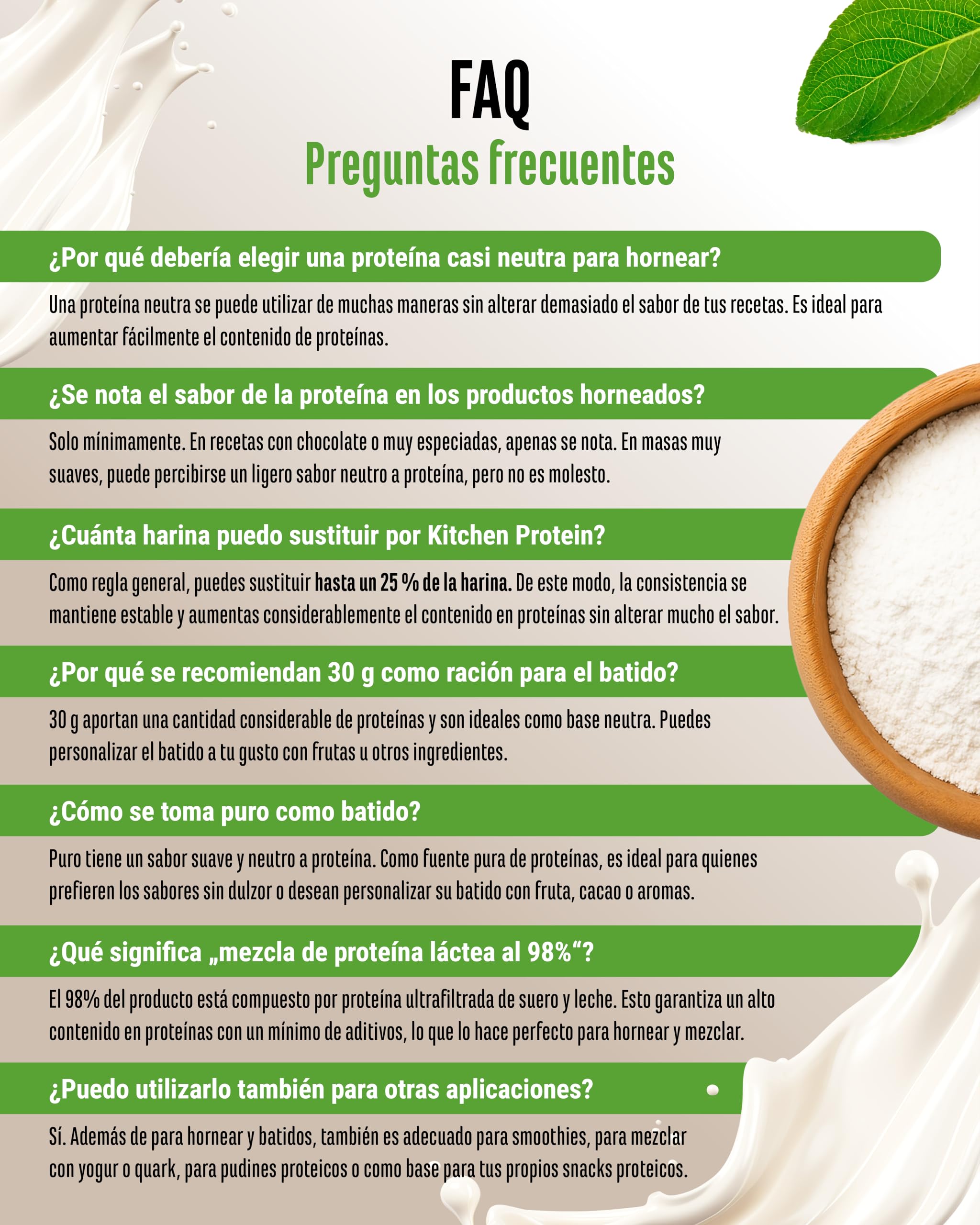 vit4ever Yummy Kitchen Protein - 1000 g - 82% Proteína - Sabor Neutro