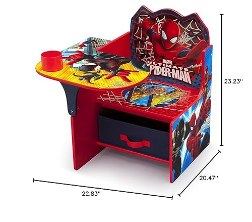 Miniatura 12 de Delta Children Escritorio con silla con contenedor de almacenamiento, certificado Greenguard Gold y escritorio con silla con contenedor de